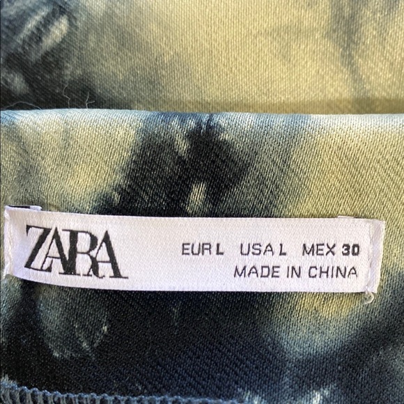 Zara Tie-Dye Short Sleeve Dress - Picture 6 of 6